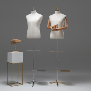 O1CN01tXhBh01nFX80OX0eF_2212945495060-0-cib.310x310.jpg Plus Size Half-Length Male Mannequin - Men’s Store Window & Tabletop Stand (Business Suits)