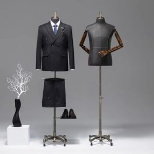 Plus Size Half-Length Male Mannequin - Men’s Store Window & Tabletop Stand (Business Suits)